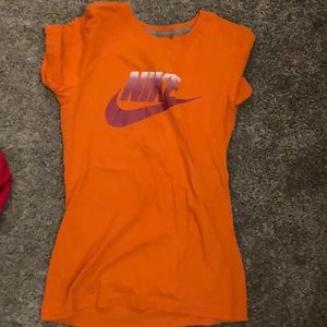 Orange Nike t-shirt